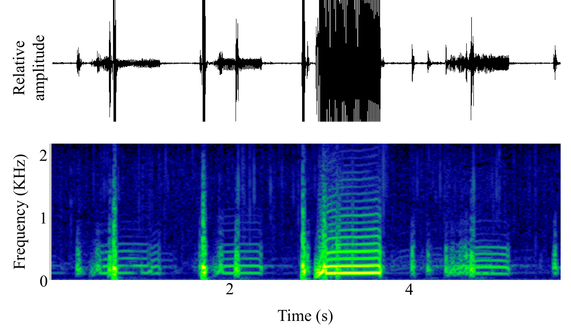 spectrogram of undefined undefined making the sound Boop; Grunt; Tag